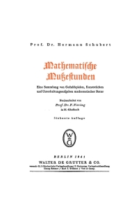 Omslagafbeelding: Mathematische Mußestunden 7th edition 9783111140513