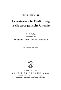 表紙画像: Experimentelle Einführung in die anorganische Chemie 33rd edition 9783111141596