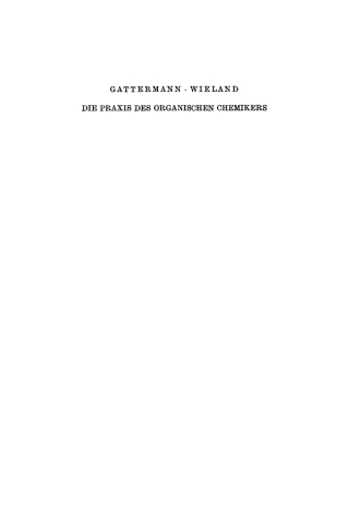 Cover image: Die Praxis des organischen Chemikers 37th edition 9783111142203
