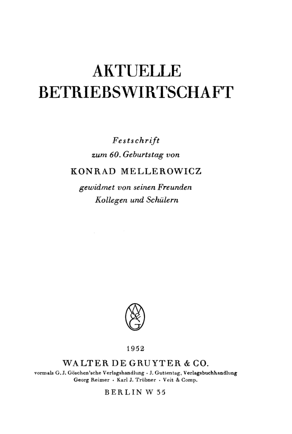 ISBN 9783111147130 product image for Aktuelle Betriebswirtschaft - 1st Edition (eBook) | upcitemdb.com