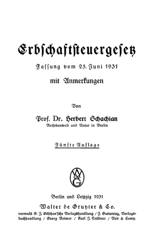 Imagen de portada: Erbschaftsteuergesetz 5th edition 9783111151786