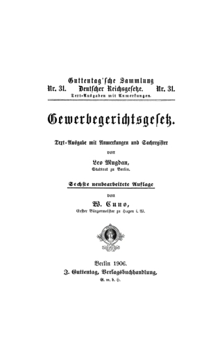 Imagen de portada: Gewerbegerichtsgesetz 6th edition 9783111158242