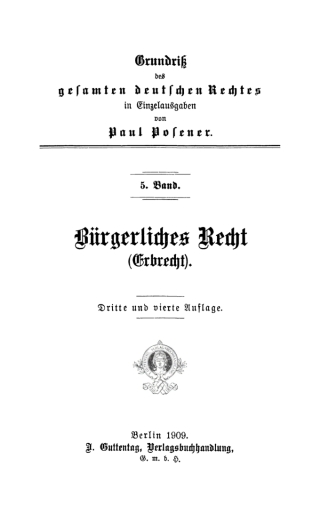 Cover image: Bürgerliches Recht (Erbrecht) 3rd edition 9783111169651