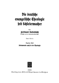 Cover image: Zeitenwende auch in der Theologie 1st edition 9783111180793