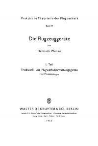 Imagen de portada: Triebwerk- und Flugwerküberwachungsgeräte 1st edition 9783111185378