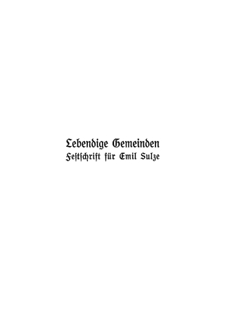 Imagen de portada: Lebendige Gemeinden 1st edition 9783111187594
