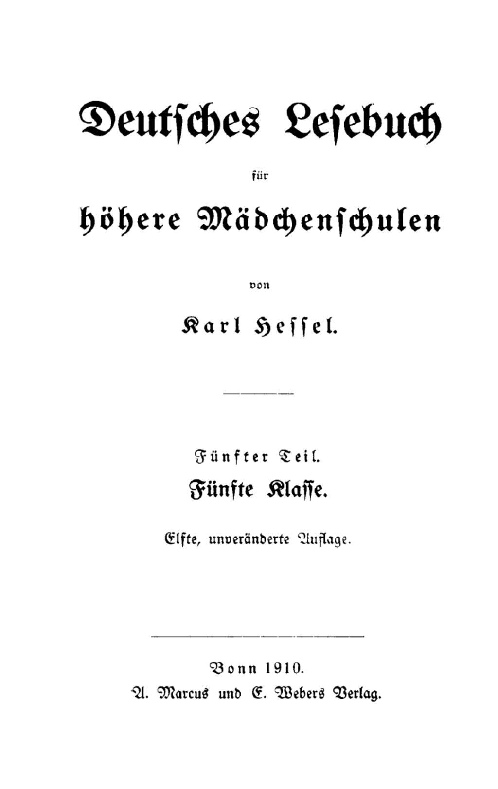 Fünfte Klasse - 10th Edition (eBook)