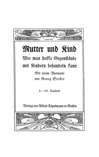 Imagen de portada: Mutter und Kind 1st edition 9783111201412
