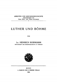 Imagen de portada: Luther und Böhme 1st edition 9783111215280