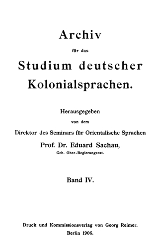 Titelbild: Wörterbuch und Grammatik der Marshall-Sprache 1st edition 9783111221144