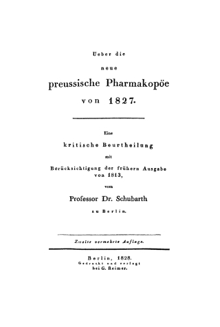Imagen de portada: Ueber die neue preussische Pharmakopöe von 1827 1st edition 9783111223964