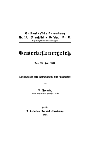Imagen de portada: Gewerbesteuergesetz 1st edition 9783111226262