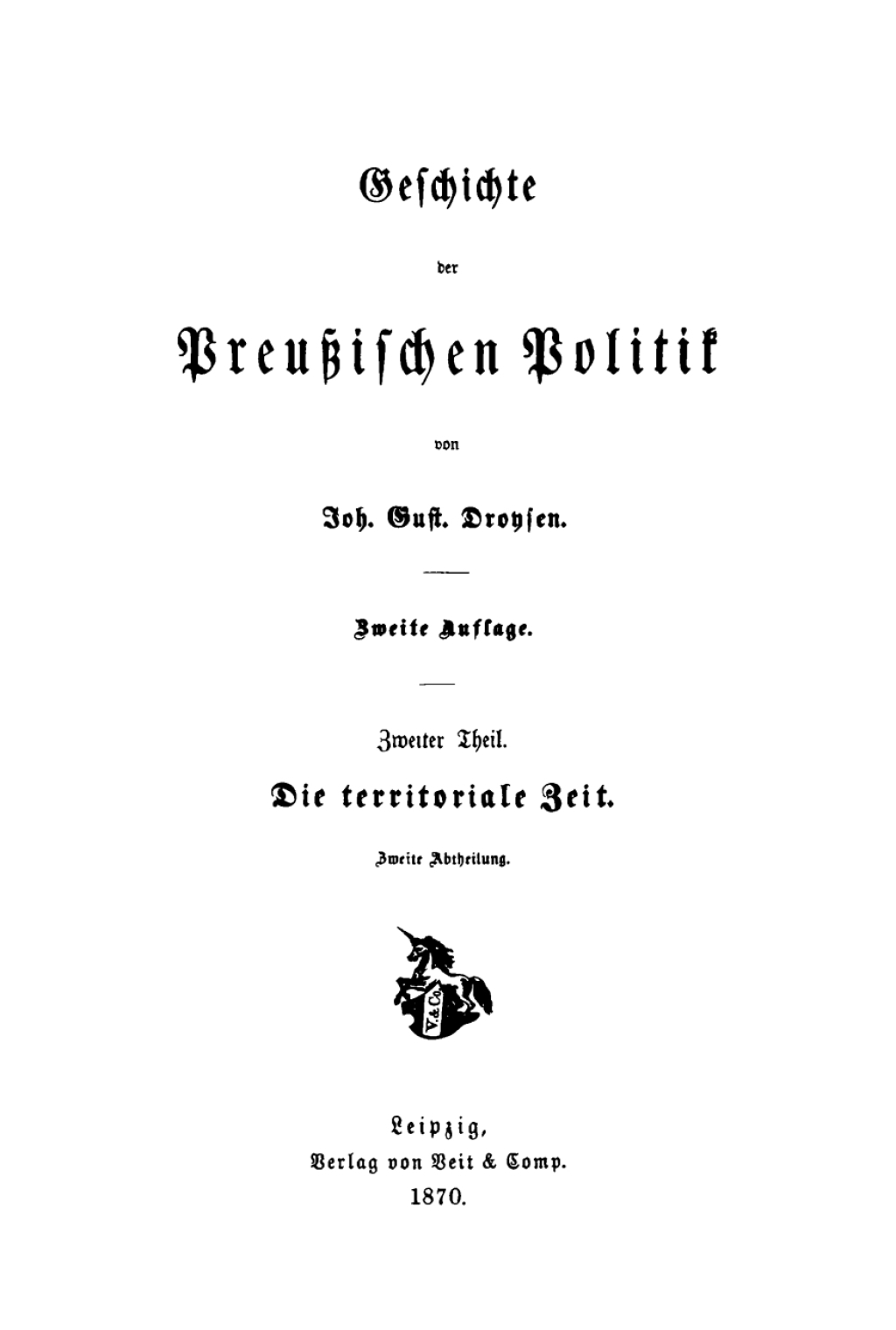 Die territoriale Zeit 2nd Edition
