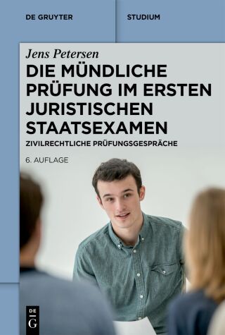 Cover image: Die mündliche Prüfung im ersten juristischen Staatsexamen 6th edition 9783111614069