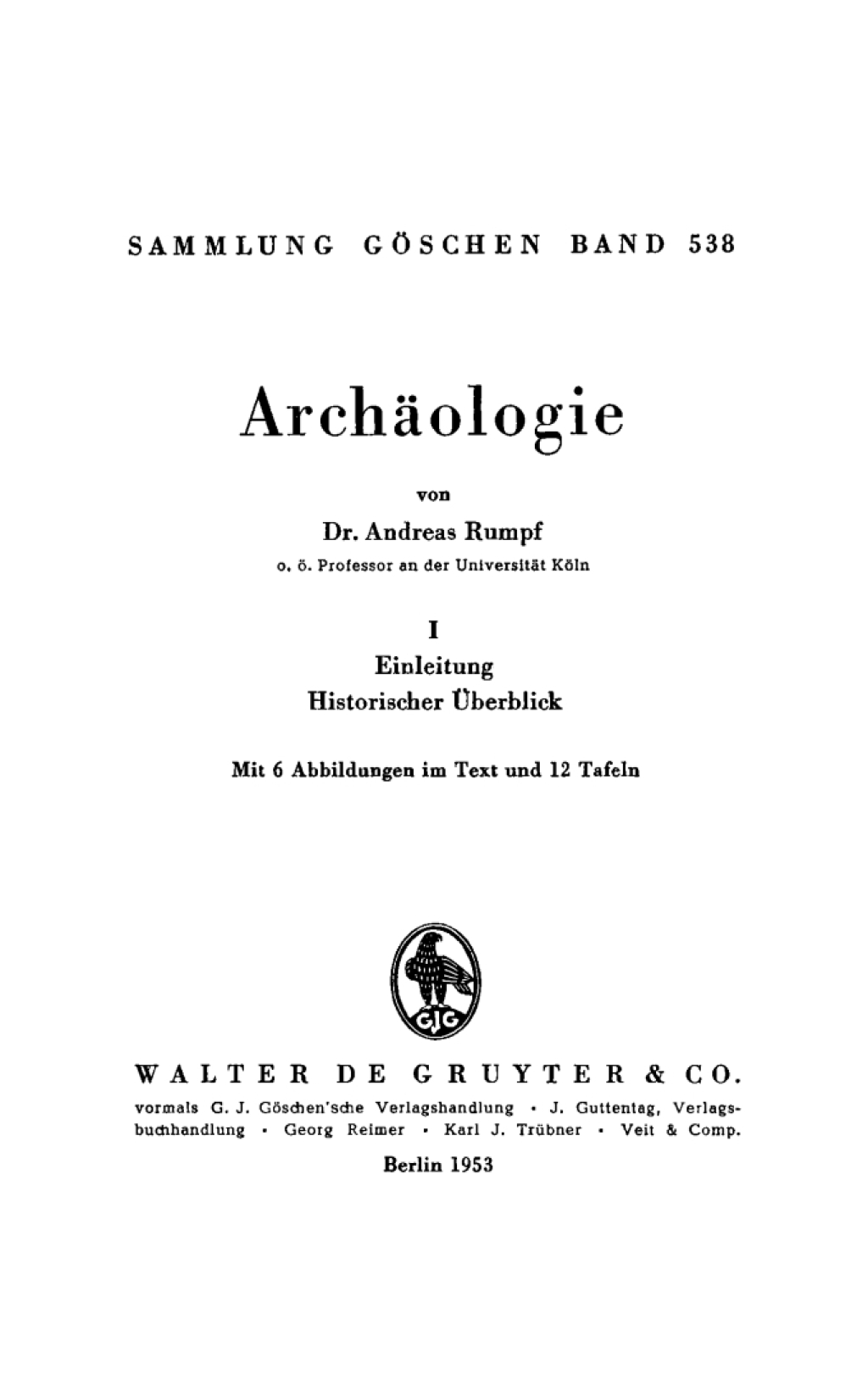Einleitung. Historischer Überblick 1st Edition