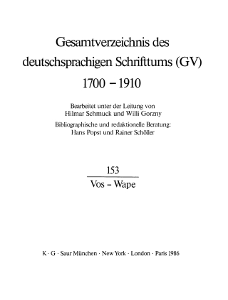 Cover image: Vos - Wape 1st edition 9783111242347