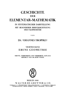 Imagen de portada: Ebene Geometrie 3rd edition 9783111244457
