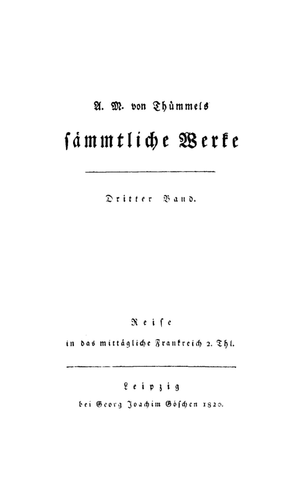 Reise in das mittägliche Frankreich, Teil 2 1st Edition