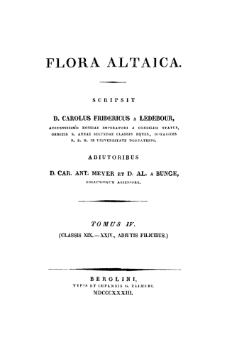 Imagen de portada: Tomus IV. (Classis XIX–XXIII; Adiectis filicibus.) 1st edition 9783111246864
