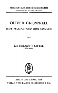 表紙画像: Oliver Cromwell 1st edition 9783111247076