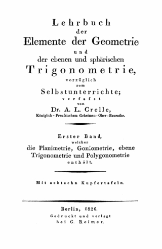 Cover image: Welcher die Planimetrie, Goniometrie, ebene Trigonometrie und Polygonometrie enthält 1st edition 9783111248394