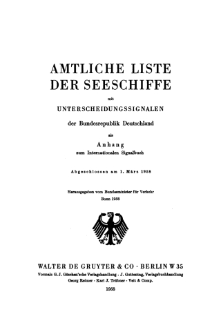 Omslagafbeelding: 1 März 1958 1st edition 9783111249391