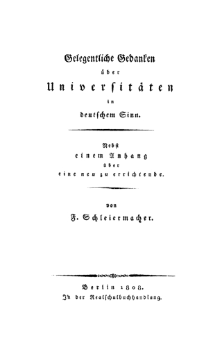 Cover image: Gelegentliche Gedanken über Universitäten in deutschem Sinn 1st edition 9783111258171