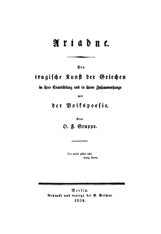 Cover image: Ariadne 1st edition 9783111263090