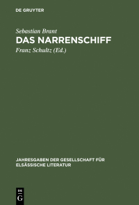 صورة الغلاف: Das Narrenschiff 1st edition 9783111273938