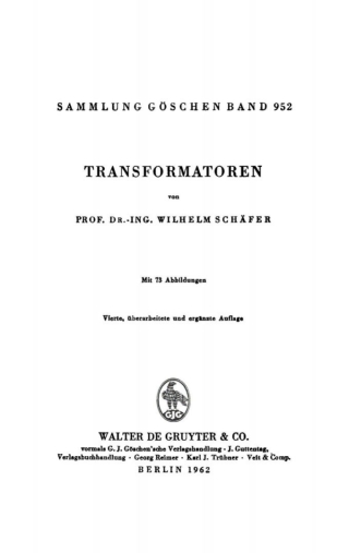 Immagine di copertina: Transformatoren 4th edition 9783111275857