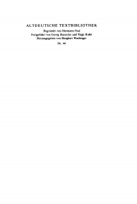 Titelbild: Die Lieder Neidharts 4th edition 9783111277691