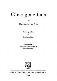 Cover image: Gregorius 8th edition 9783111280424