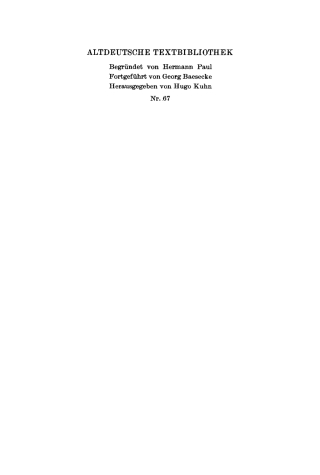 Immagine di copertina: Der altdeutsche Physiologus 1st edition 9783484200418