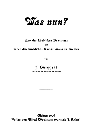 صورة الغلاف: Was nun? 1st edition 9783111313382