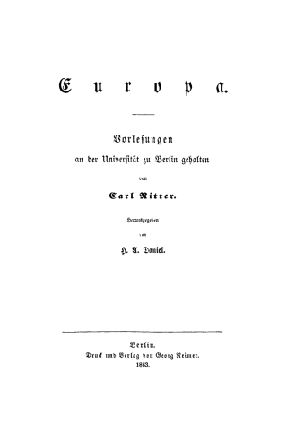 Cover image: Europa 1st edition 9783111315621