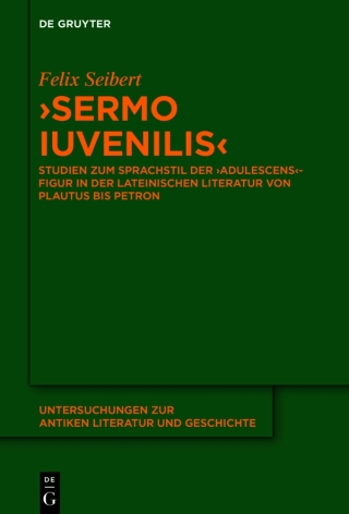 Cover image: ›Sermo iuvenilis‹ 1st edition 9783111706412