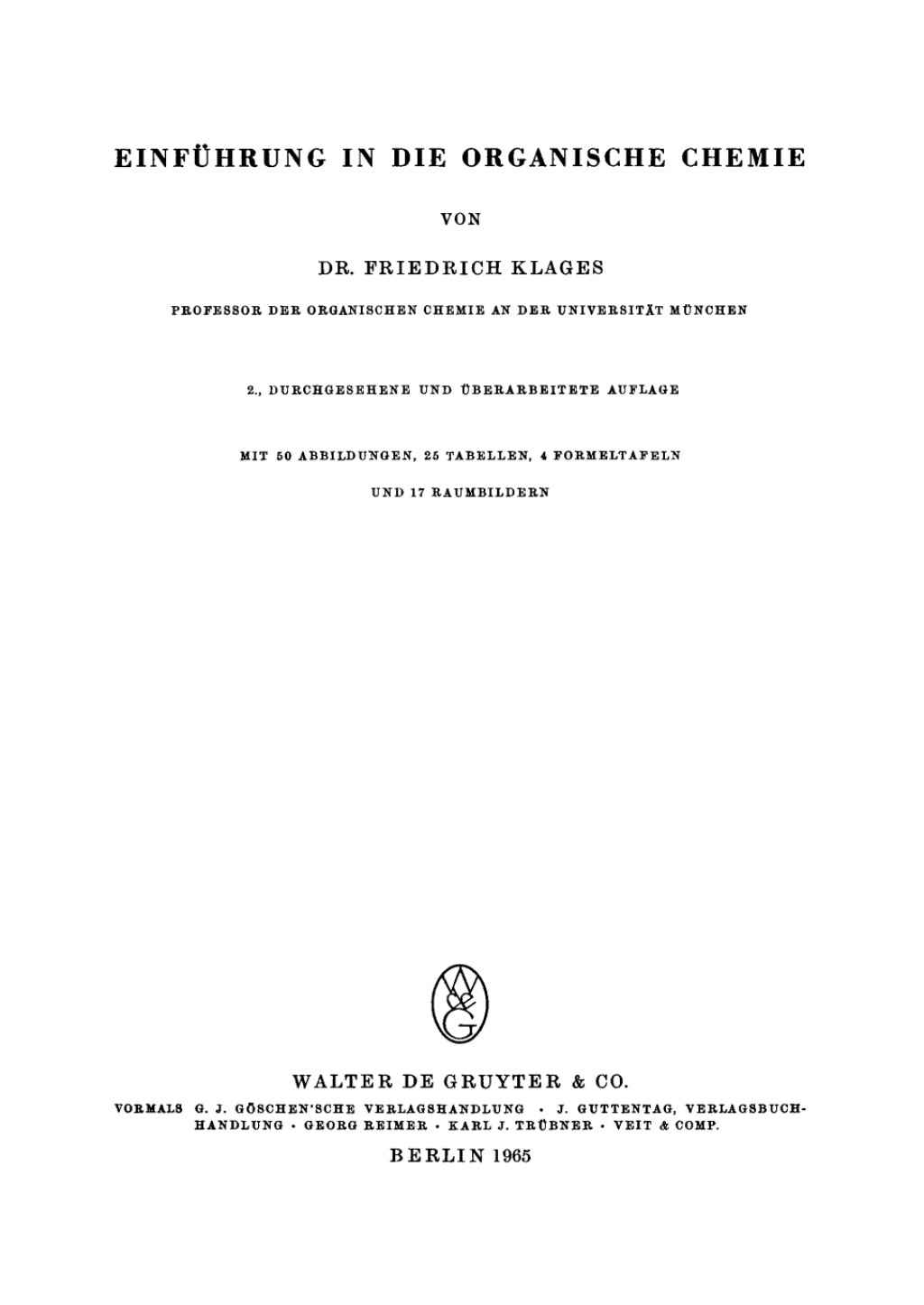 Einführung in die organische Chemie 2nd Edition