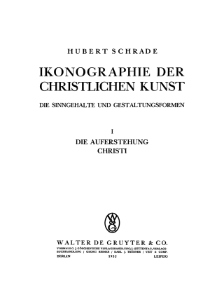 Imagen de portada: Auferstehung der Christi 1st edition 9783111263267
