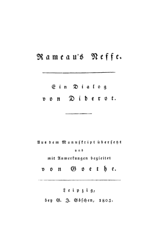 Cover image: Rameau’s Neffe 1st edition 9783111091143