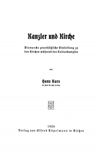 Cover image: Kanzler und Kirche 1st edition 9783111217680