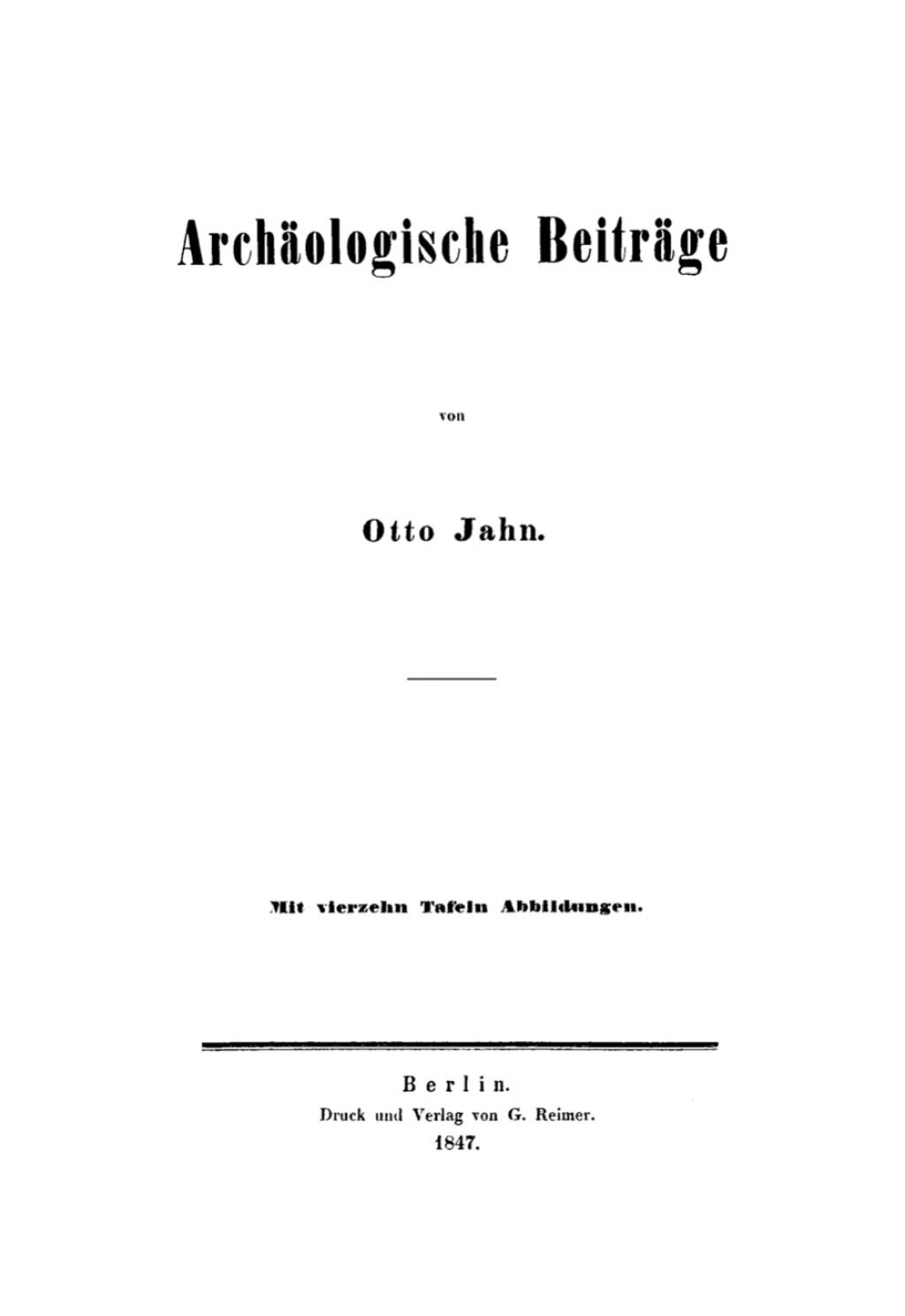 Archäologische Beiträge 1st Edition