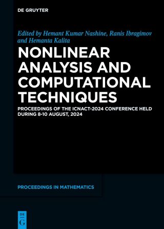 Imagen de portada: Nonlinear Analysis and Computational Techniques 1st edition 9783111724553