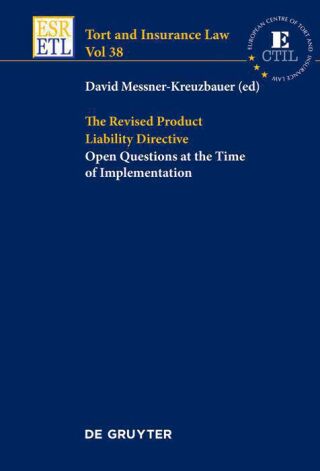 Imagen de portada: The Revised Product Liability Directive 1st edition 9783119144926