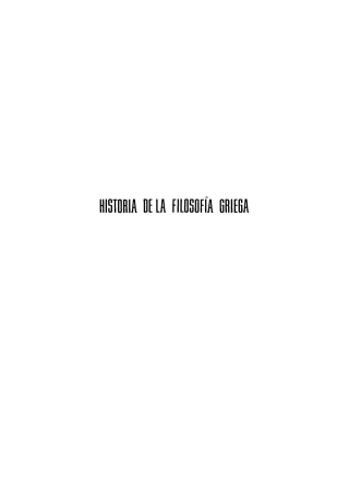 Cover image: Historia de la filosofía griega 1st edition 9783112307472