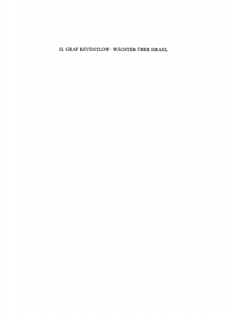 Imagen de portada: Wächter über Israel 1st edition 9783112308585