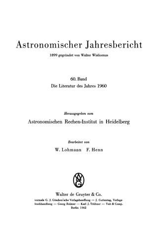Imagen de portada: Die Literatur des Jahres 1960 1st edition 9783112308684