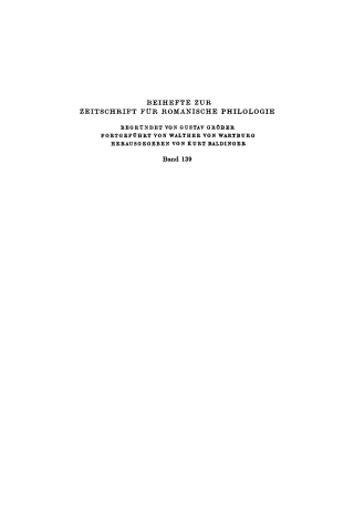 Cover image: Studien zum Funktionswandel bei Auxiliarien und Semi-Auxiliarien in den romanischen Sprachen 1st edition 9783112323472