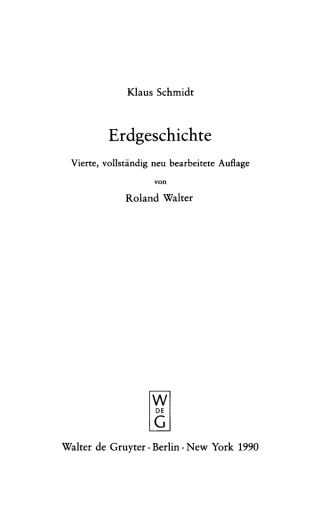 Imagen de portada: Erdgeschichte 4th edition 9783112326718