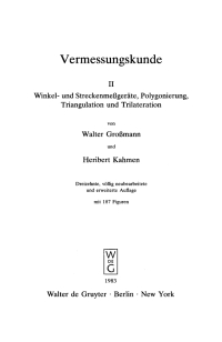 Imagen de portada: Winkel- und Streckenmeßgeräte, Polygonierung, Triangulation und Trilateration 13th edition 9783112328910