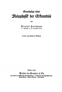 صورة الغلاف: Grundzüge einer Metaphysik der Erkenntnis 3rd edition 9783112332276